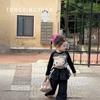 Conjunto de Ropa para Niña Otoño 2025 Nuevo Elegante Versión Coreana Camiseta de Manga Larga con Dibujos Animados para Bebé y Pantalones Cargo Conjunto de Dos Piezas