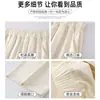 Pantalones Blancos de Seda de Leche Hielo Seda Yamamoto para Mujer, Nuevo de Verano de Cintura Alta Adelgazantes Casuales Perezosos Textura Plisada Pierna Ancha