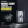 Venta Directa de Fábrica luz de trabajo led para coche de dos colores doble fila 54W Tres Ojos modificación iluminación frontal para vehículo todoterreno