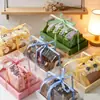 Caixa Transparente para Sobremesas e Doces, Rolo de Papel Toalha com Suporte, Caixa Transparente para Bolo, Rolo de Bolo, Bolo de Macaron, Caixa para Levar Sushi