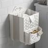 Cesta de ropa sucia plegable de plástico para montar en la pared, cesto hueco para ropa sucia, cesta de almacenamiento para baño, cesta para ropa sucia.