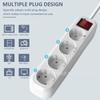 Comércio exterior Exportação Soquete Padrão Europeu Europeu 4-jack Cabo de extensão Placa de fiação com Fio Cross-border Power Strip