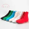 Zapatos de Jazz de Lona de Caña Alta para Niños, Zapatos de Baile, Zapatos de Suela Blanda, Zapatos de Práctica Antideslizantes para Adultos, Zapatos de Ballet para Hombres y Mujeres, Zapatos de Yoga