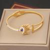 Europa e Estados Unidos joias transfronteiriças pulseira olho do diabo personalidade pulseira de aço inoxidável nicho atacado joias B439