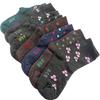 Venta al por mayor de fábrica de calcetines de lana de otoño e invierno, calcetines de algodón para mujer en el tubo, calcetines casuales gruesos y cálidos, suministro de mercado nocturno