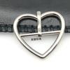Amor Varilla Hebilla Japonesa DIY Hebilla Metálica Soldada Corazón Hebilla de Tres Engranajes Corazón Decorativo Hebilla Soldada en Forma de Corazón