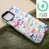 Nova Capa de Celular da Amazon Dopamina Aquarela Laço com Película Magnética Adequada para Iphone17/18Pro