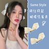 Coreia do Sul Zhixiu Mesmo Grande Laço Presilha de Cabelo Presilha de Cabelo da Jisoo Popular na Internet Presilha para a Parte de Trás da Cabeça de Menina Acessórios de Cabelo
