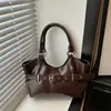 Couro Encerado Oleoso Retro Europeu 2026 PU Nova Moda para o Dia a Dia Decoração de Fivela de Cinto Bolsa de Ombro Única para Sob o Braço