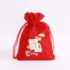 Fabricante en stock bolsa de la suerte bolsa con cordón rojo bolsa con cordón bolsa para dulces y snacks bolsa de regalo de Buenos Deseos bolsa de regalo para examen de ingreso a la preparatoria