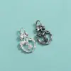 Colgante de Plata de Ley S925 Guirnalda de Rosas Colgante de Lazo Pulsera de Cuerda Trenzada DIY Accesorios de Colgante para Collar de Perlas