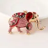 Mascota del sudeste asiático elefante llavero de diamante metal piezas de automóvil colgante llavero de animal pequeño regalo