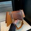 Mini bolsa pequena de alto valor feminina verão 2022 nova moda na internet design de nicho bolsa transversal de ombro com corrente