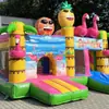 Castillo Inflable de PVC Engrosado para Niños Interior Exterior Trampolín Inflable Exterior Castillo Inflable para Niños