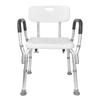 Silla de Baño de Aleación de Aluminio Antióxido Transfronteriza para Personas Mayores, Taburete de Ducha de Baño Ajustable en Múltiples Niveles, Taburete de Ducha Antideslizante