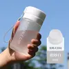 Botella de Agua Deportiva al por Mayor para Exteriores de Gran Capacidad Taza de Plástico Mate Taza de Plástico Transparente Portátil con Correa y Colador de Té