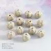 Jingdezhen Cerâmica Retrô Pequena Abóbora Contas Soltas Acessórios para Roupas Pulseira DIY Miçangas Tecelagem Manual Material Miçangas