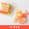 Nueva banda de goma pequeña de Corea del Sur color gelatina alta elasticidad macarrón banda de goma desechable cuerda para el pelo aproximadamente bolsa de 10g