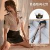 Lencería Sexy, Traje de Azafata Sexy, Minifalda Tentadora, Uniforme de Juego, Uniforme de Agente para Juego de Roles, Disfraz para Actuación, Sexy