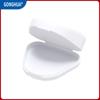 Caja para dentaduras postizas con triángulo biselado, portátil, invisible, para guardar aparatos dentales, productos de plástico de color.