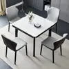 Mesa de Jantar Pandora Slate Brilhante Quadrada Dobrável Mesa de Jantar Doméstica Quadrada e Redonda Mesa de Jantar e Cadeira de Uso Duplo Mesa de Cartas