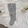 Calcetines de Pantorrilla Estilo Primavera con Relieve Hueco, Calcetines Largos de Algodón Resistentes con Encaje Vintage, Calcetines de Pantorrilla Holgados Adelgazantes y Dulces para Mujer