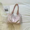 Bolsa Tote de Couro com Cera de Alta Capacidade para Mulheres 2026 Verão Retro Casual de Superfície Macia Elegante de Ombro