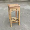 Suporte de Flores de Madeira Maciça em Estilo Chinês, Estilo Song Huizong, Suporte de Chão de Carvalho Vermelho e Madeira de Ulmeiro para Aquário de Bonsai, Suporte de Flores Simples para Interior de Alta Resistência