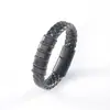 Pulsera Antiestática para Hombre de Negocios Acero Inoxidable Cuero Estilo Retro Nuevo Europeo y Americano Pulsera Tejida Magnética para Hombre Venta al por Mayor