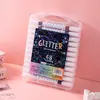 Nuevo Marcador Pluma de Brillo de Dos Colores para Niños Pintado a Mano Pincel de Dos Colores Punta Gruesa Suave Pluma Perlada Brillante que No se Desvanece