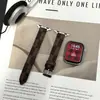 Adequado para Pulseiras de Relógio Apple Watch S12Ultra Outono e Inverno S10S98Se Pulseiras de Pulso Femininas Pulseiras de Relógio de Couro