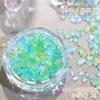 Estilo japonés hielo transparente polarizado piedra usar uña manicura material cristal cristal grava mezclado diy joyería para uñas venta al por mayor