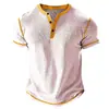 Camisa Polo Transpirable de Verano para Hombre Camiseta Casual Deportiva al Aire Libre de Manga Corta Diseño de Cuello en V Top de Moda Diaria para Exteriores