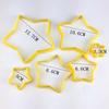 Kit de cortadores em forma de flor estrela de cinco pontas 3D para biscoito, bolo, açúcar, frutas, assar, moldes de relevo DIY