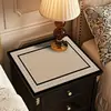 Protetor de Mesa de Cabeceira de Quarto, Toque de Luxo Leve e de Alta Qualidade, Toalha de Mesa Sem Lavagem, Capa Impermeável e à Prova de Poeira para Tampo de Sapateira