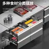 Congelador Tipo Cajón Lechuang Refrigerador de Banco de Trabajo Comercial Refrigerador Consola de Cocina Refrigerador Hotel Té con Leche