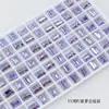 Cristal Dongzhou 8*10 Rocas Medianas Azúcar Cristalizado Pedrería para Uñas Rectangular Ángulo Recto Cubo de Azúcar Fondo Puntiagudo Brillante Vidrio K9 Accesorios para Uñas