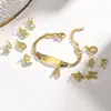 Accesorios Alfabeto Inglés Pulsera Infantil DIY Dorada Moda Femenina Joyería de Personalidad Hua Lanxin 798