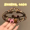 Grampo de Cabelo Coreano Dongdaemun Estampa de Leopardo Nuvem Cachorrinho Bola Diamante Rosa Grampo de Cabelo Doce Versátil Personalidade Grampo de Cabelo Pinça de Tubarão Grampo de Cabelo