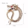 Broche de dragón chino Tuan con diseño de zodíaco retro, estilo europeo y americano, con diseño de dragón, insignia antiluz, accesorios de ropa y regalos.