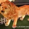 Adornos de León Simulado Escultura de Animal León Luminoso Grande Fibra de Vidrio Rocalla Exterior Decoraciones de Paisaje de Jardín