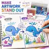 Pluma de gel con brillantina para niños y estudiantes, pluma fluorescente, pluma de acuarela brillante, marcador resaltador, pluma para dibujar y diario