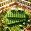 Micro Paisaje Estadio de Fútbol Escena Miniatura Decoración Accesorios Copa del Mundo Manualidades Modelo Imán para Nevera DIY