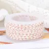 Fio de algodão de três cores de quatro fios Boting, pulseira de cordão colorido trançado feito à mão DIY, cordão para alça, resistente ao desgaste, material de cordão sem trama