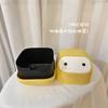 Papelera de Escritorio Ninja, Cenicero de Papel de Aspecto Elevado, Cubo Sanitario para Sala de Estar Cocina, Cubo de Almacenamiento Tipo Empuje con Tapa para Dormitorio