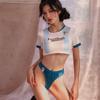 Amor uniforme sexy pura querer evitar traje de universidad discoteca pasión equipo de porristas agua estancada lencería sexy