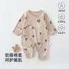 Ropa para Recién Nacidos Primavera y Otoño Algodón Puro Body Clase A para Bebés Pequeños con Protección para Manos Ropa Infantil Anxiang