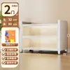 Gabinete de Almacenamiento para el Hogar, Gabinete de Almacenamiento de Acero, Gabinete de Almacenamiento Multicapa de Piso Integrado para Cocina y Sala de Estar con Puertas, Gabinete de Metal