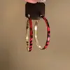 Brincos grandes com estampa de leopardo exagerados e exclusivos, brincos de argola de couro retrô femininos, elegantes e de alta qualidade para rostos redondos