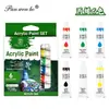 Venta Directa de Fábrica de Pintura Acrílica de 6 Colores de 12 ml, Pintura para Acuarela, Pintura para Vidrio Graffiti, Pintura Textil al por Mayor